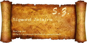 Sigmond Zelmira névjegykártya